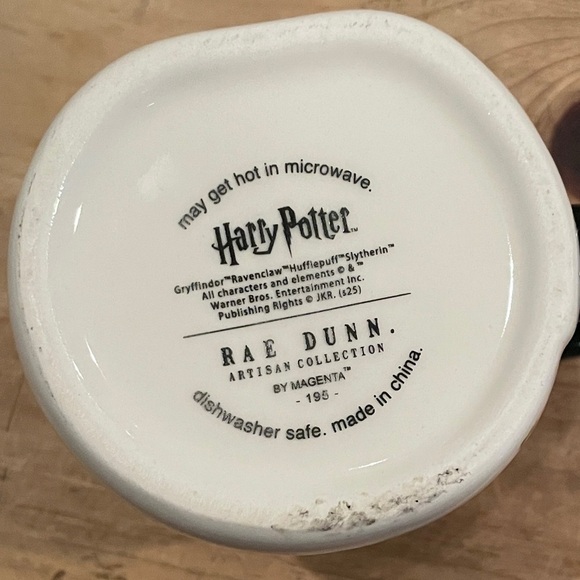 NWT Harry Potter Rae Dunn Hogwarts Mug 4 Houses 2024 Release Collectible - Picture 2 of 5
